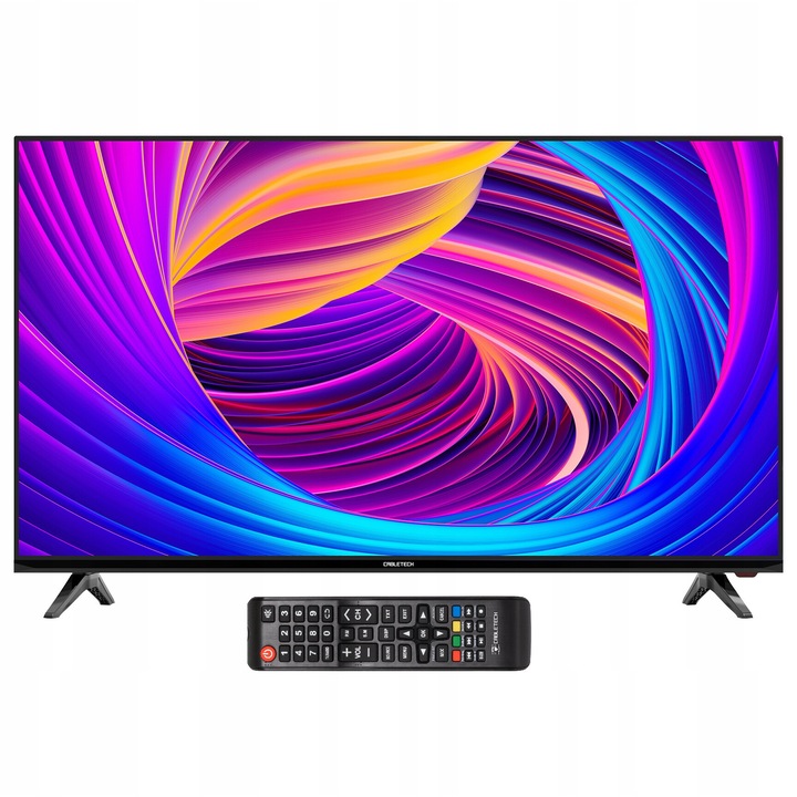 40'' D-LED FHD DVB-T2 TV, Cabletech, 200 cd/m2, 3000:1, komplett szett