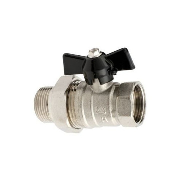 Robinet cu bila, Hydroland, 1", 30 bar, 120°C, 102,5x66x49mm