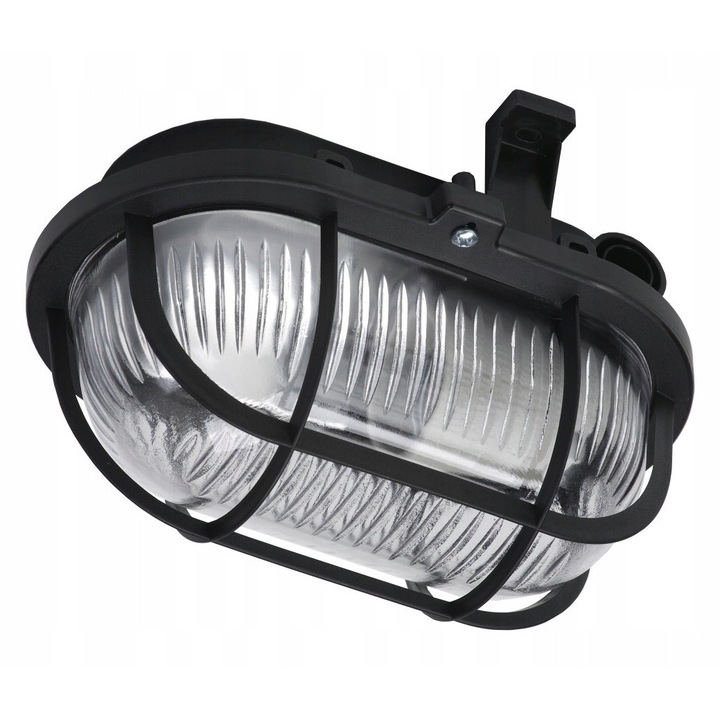 Fekete csatornás LAREN lámpatest E27 IP54