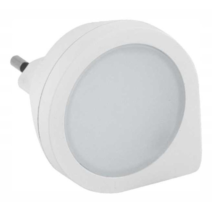 LED éjszakai fény, 0,5 W, 230 V, sötétségérzékelővel, 54x54x50 mm