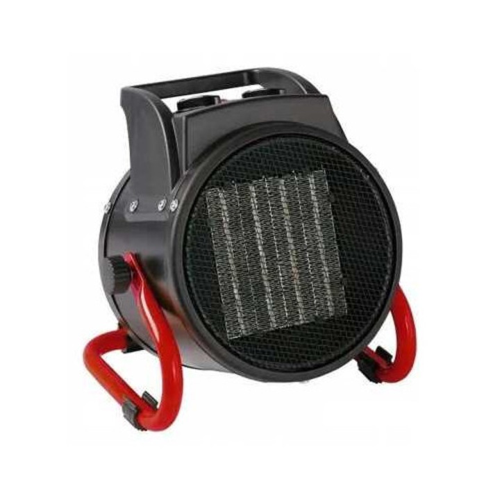 Tevo 2000W-os ventilátoros fűtőtest, fekete, 217x210x160mm, szellőzőfunkcióval