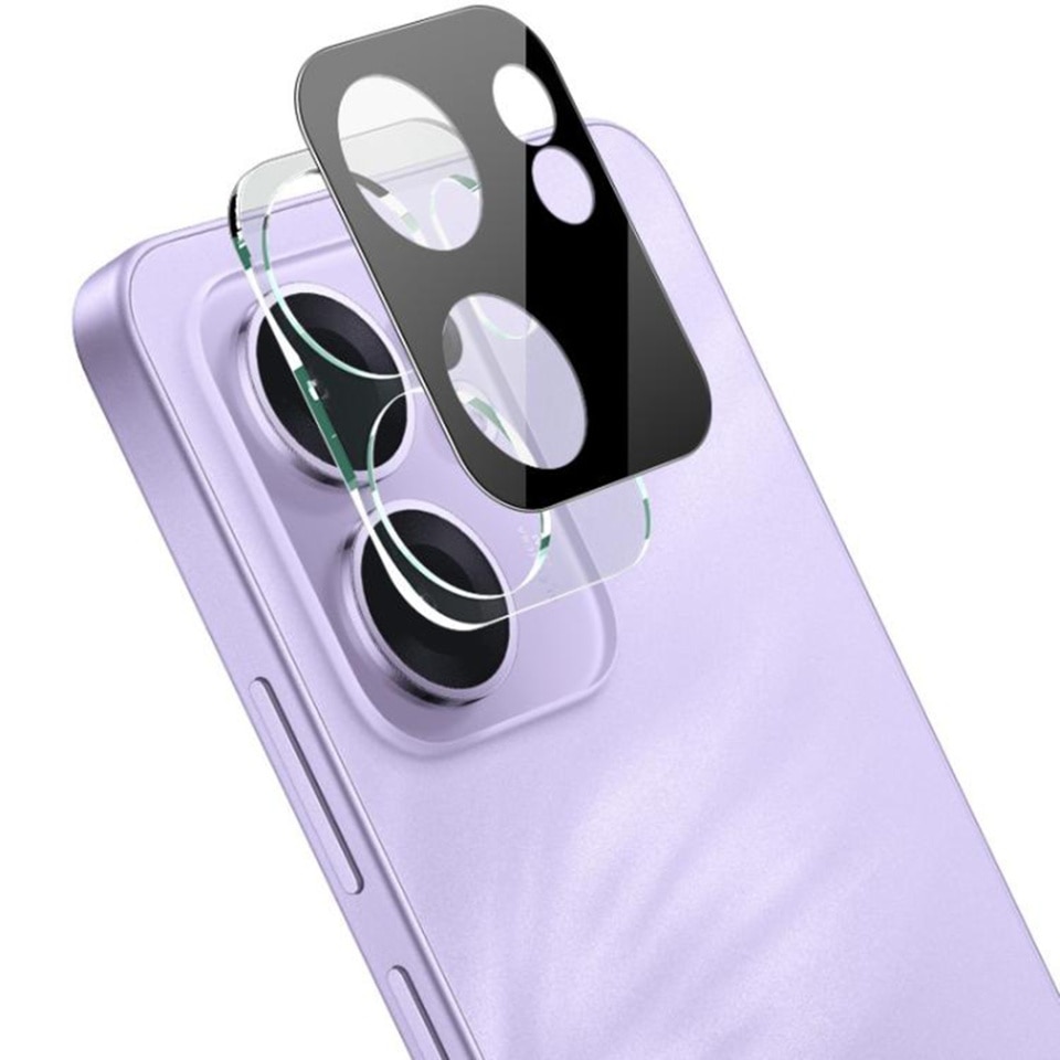 Folie camera pentru Oppo Reno13 F 4G / Reno13 F 5G / Reno13 FS 5G, SKYDDAR INNOVATION, Camera Glass Negru, set cu sticker