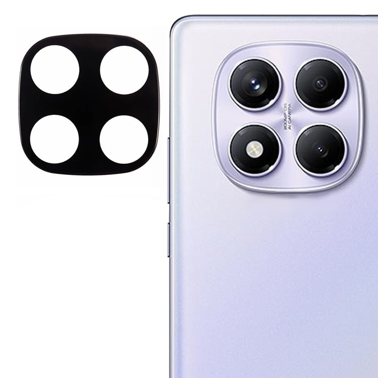Folie camera pentru Xiaomi Redmi Note 14 Pro 4G, SKYDDAR INNOVATION, Camera Glass Negru, set cu sticker