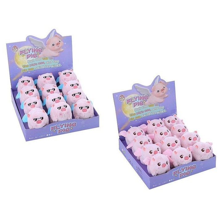 Jucarie de plus, Adar, porcusor cu aripi, 13cm, multicolor