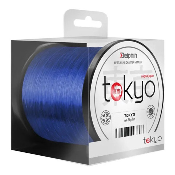 Fir Monofilament Delphin Tokyo Albastru, 0261mm - 0369mm, 300m - 5200m