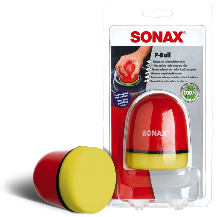 Bila auto pentru polish, Sonax, ergonomica, galbena