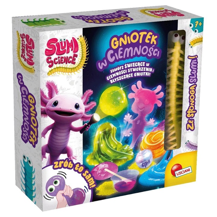 Set de experimente Gniotek in intuneric, Lisciani, 7+, senzoriale, luminoase