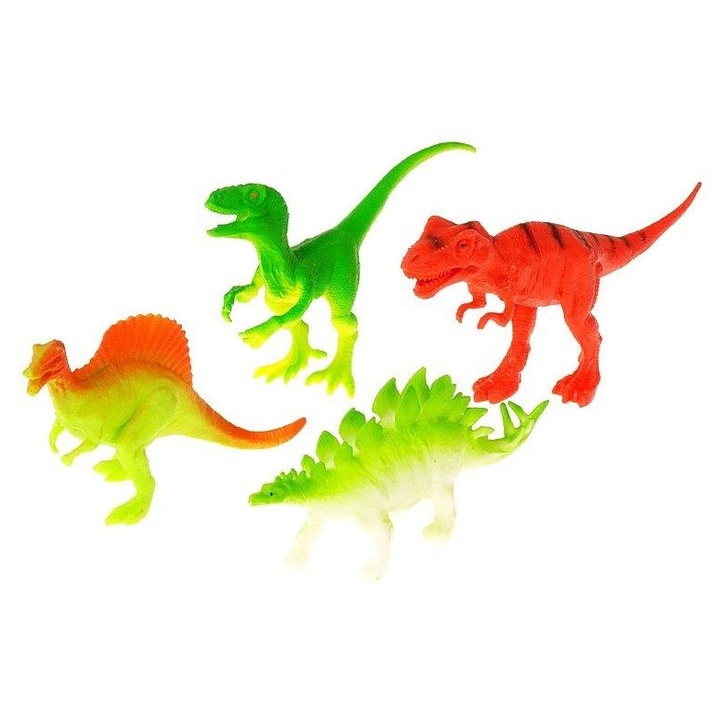 Комплект фигурки на динозавър, 4 броя, ADAR, 16.5 см, PVC, 26x20x6 см