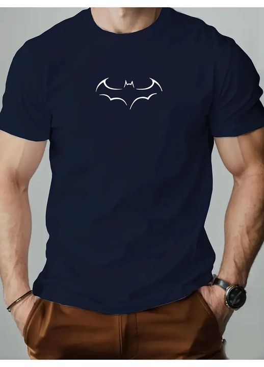 Мъжка тениска, BAT, тъмносиня, M