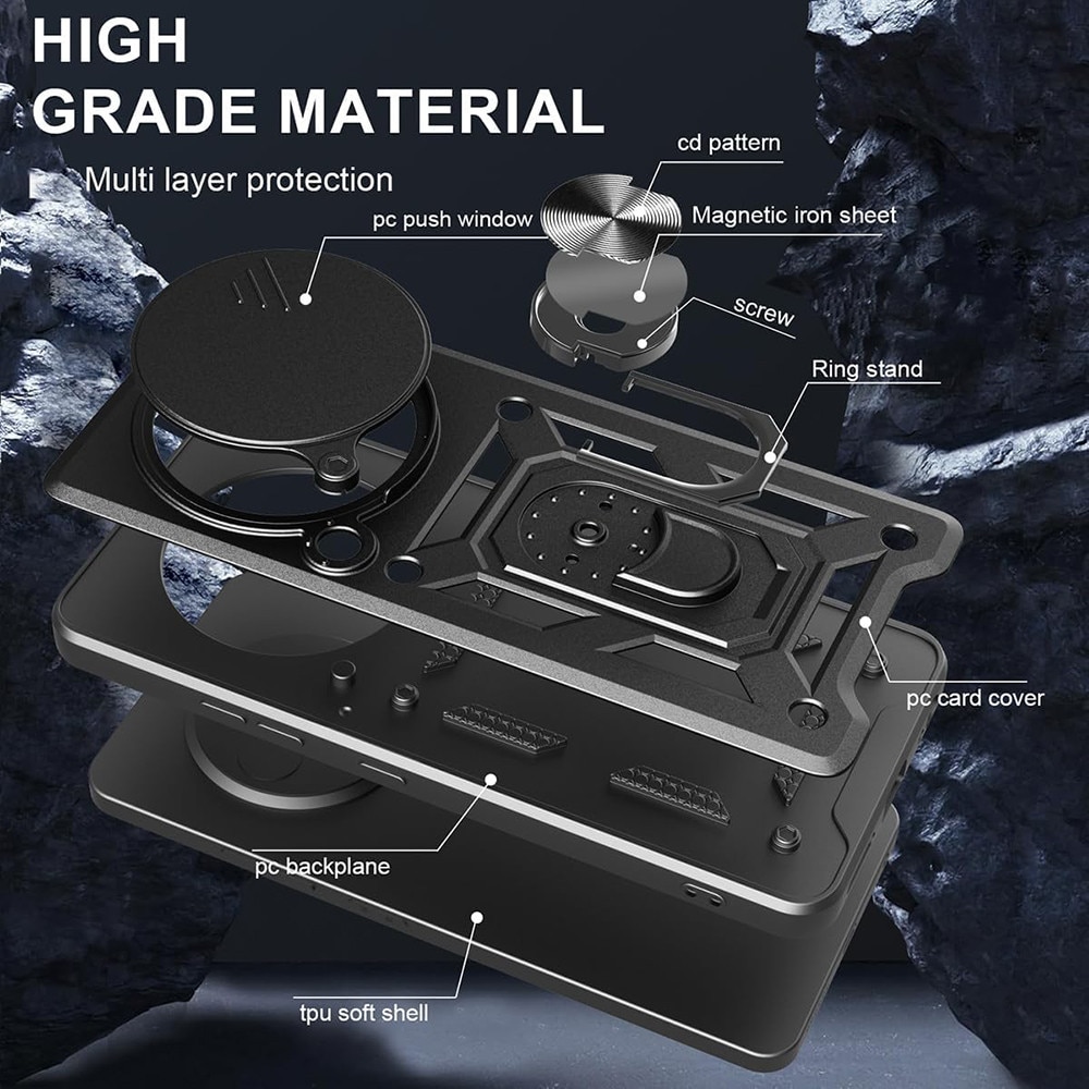 Husa Xiaomi Redmi A5 4G (Regional) protectie camera Asteroid GSM CamShield Series, negru