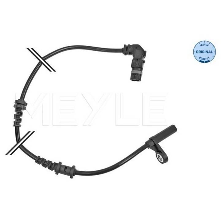 Kerékfordulatszám-érzékelő készlet, 2 darabos, MEYLE, aktív, 12V, elöl
