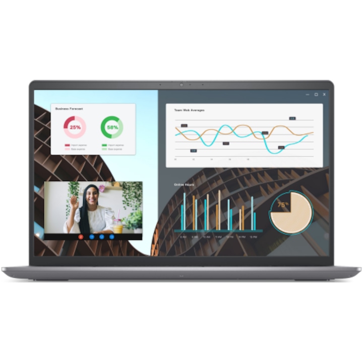 DELL Vostro 3530 laptop, 15,6" Full HD, Intel® Core™ i7 1355U akár 5 GHz-ig, 16 GB RAM DDR4 3200, 512 GB SSD, Intel Iris Xᵉ Graphics, Windows 11 Pro, Titánszürke