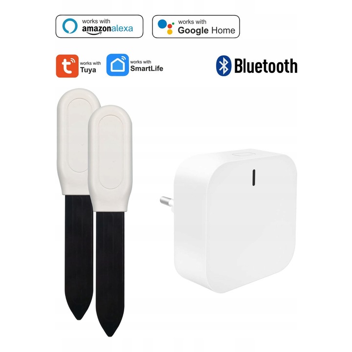 Set de doi senzori de umiditate a solului + Tuya Bluetooth Multi-mode Gateway