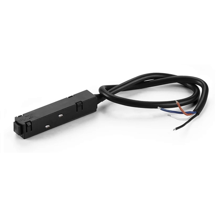 Conector de alimentare pentru sine magnetice, Automat-on, 48VDC, telecomanda, negru, 30cm