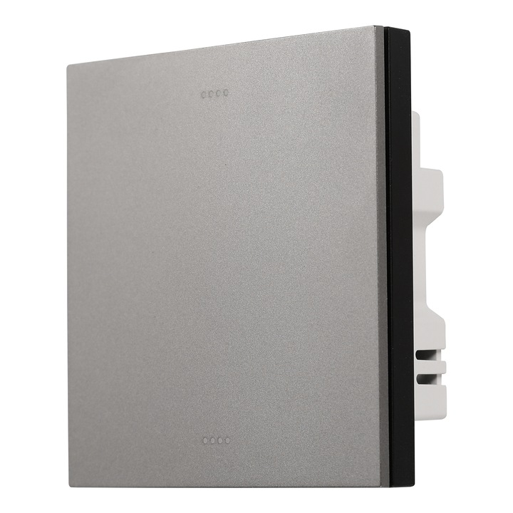 Intrerupator inteligent de perete Automat-on Zigbee gri mat 1 modul 86x86mm, control prin smartphone, compatibil Google Home si Amazon Alexa