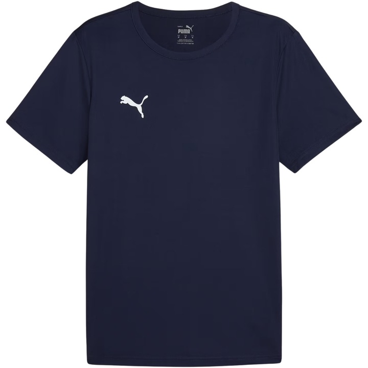 Puma teamRISE férfi sportpóló, sötétkék, gyorsan száradó anyagból
