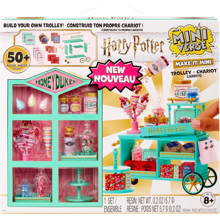 Set constructie mini, inny, Harry Potter, caruta Honeydukes, multicolor, 50 piese
