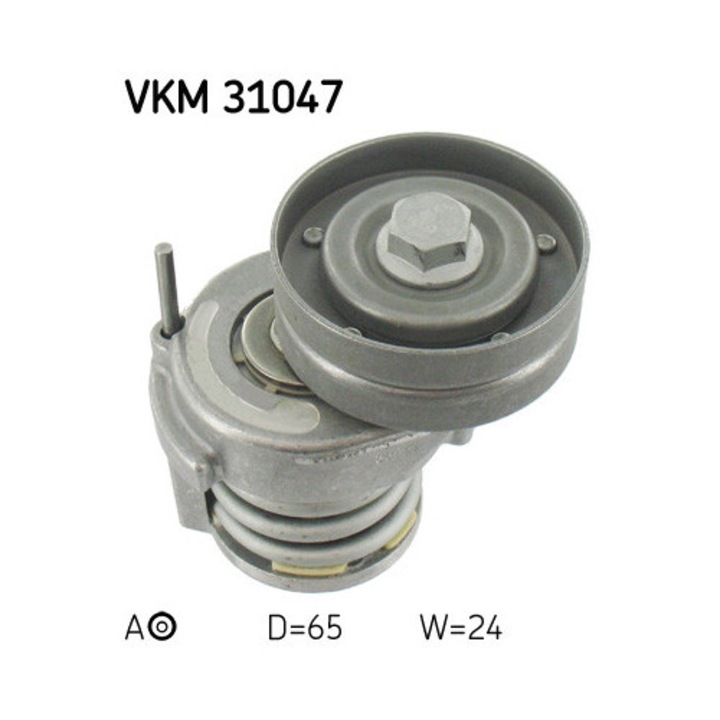 Feszítőgörgő, hosszbordás szíj SKF VKM 31047