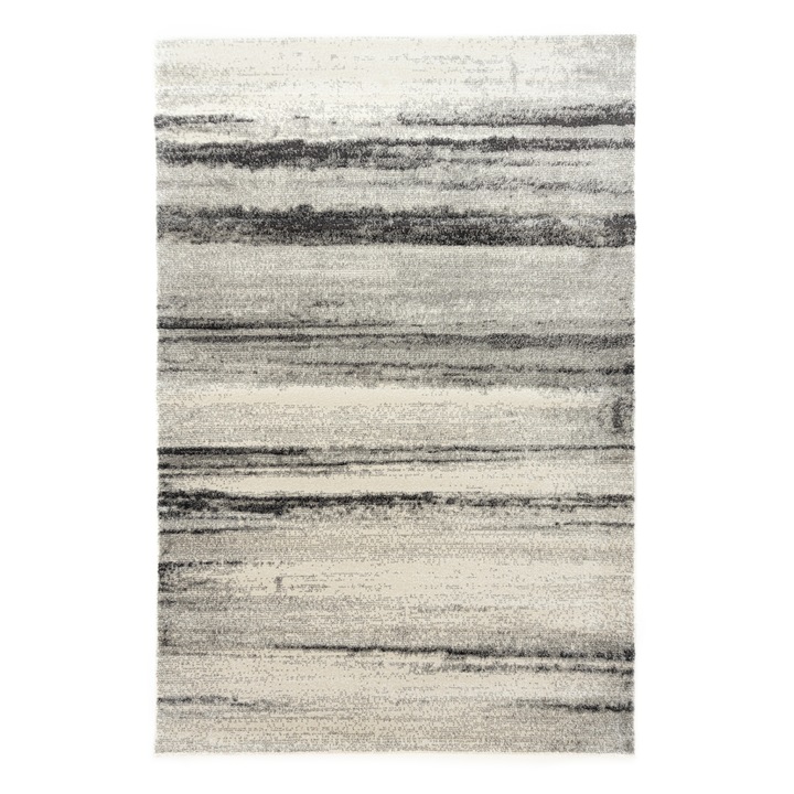 Covor Carpeta sintetic Colectia Matrix 1168-1-18433, Design Modern, Gri, dimensiuni 60 x 110 cm