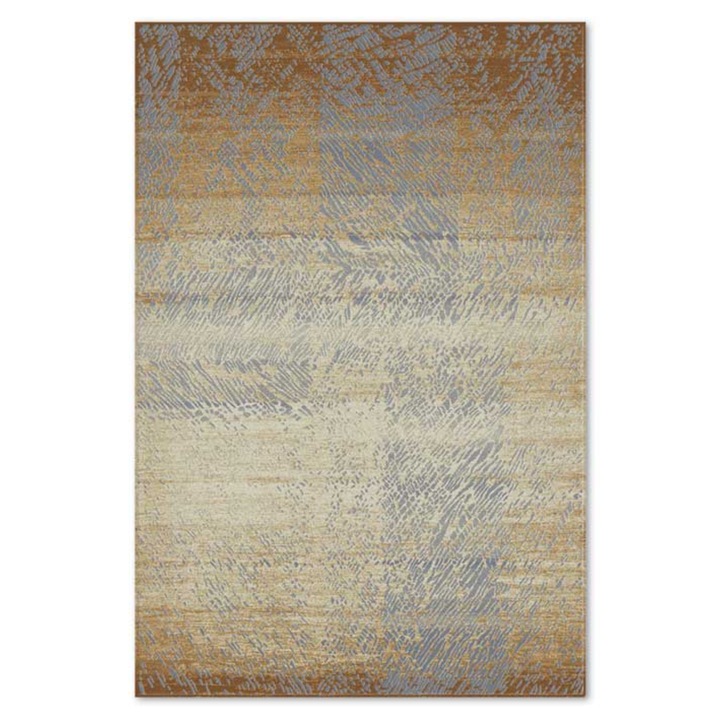 Covor Carpeta lana 100%, Premiera 1054-1-51657, Design Modern, Maro, dimensiuni 80 x 150 cm