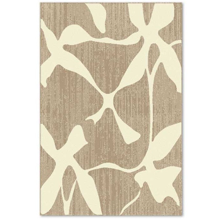 Covor Carpeta sintetic Colectia Soho 1335-1-18422, Design Modern, Maro, dimensiuni 60 x 110 cm