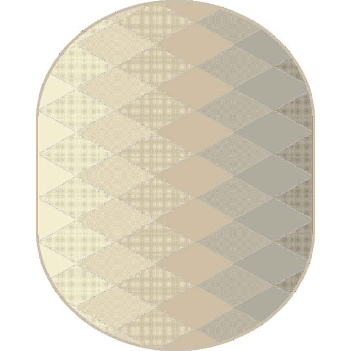 Covor Carpeta sintetic Colectia Soho 1944-2-18455, Design Geometric, Bej, dimensiuni 120 x 170 cm