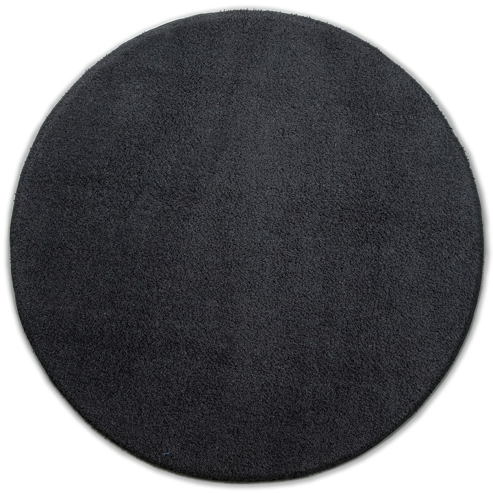 Covor Carpeta sintetic Colectia Viti 1049-3-32100, Design Uni, Gri, dimensiuni 190 x 190 cm