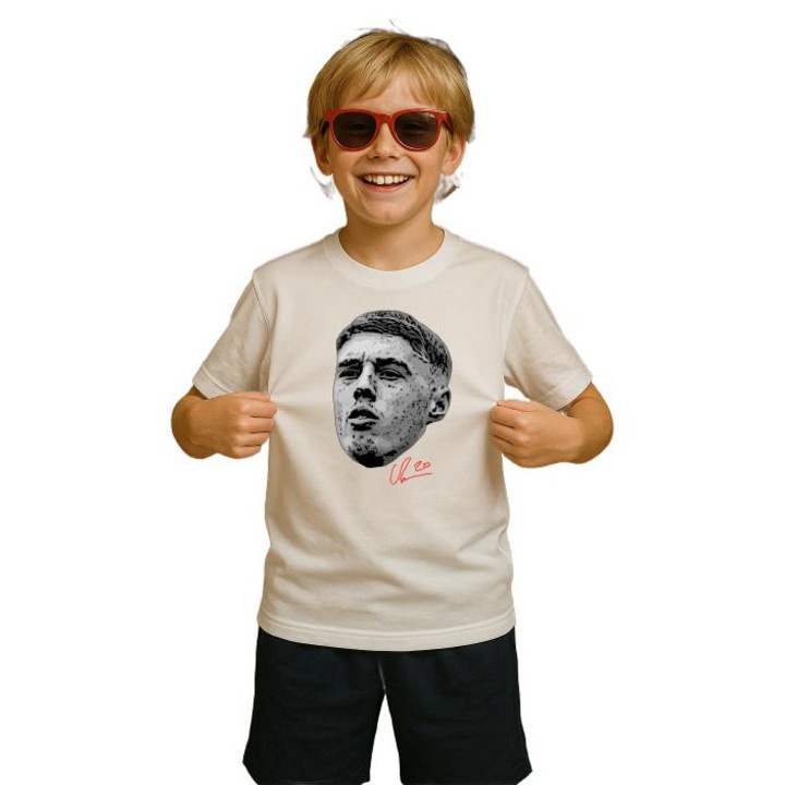 tricou copii fotbalist Cole Palmer-Chelsea FC, Alb