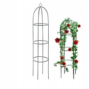 Suport pentru plante cataratoare Garden King, metal, verde inchis, 188x40cm
