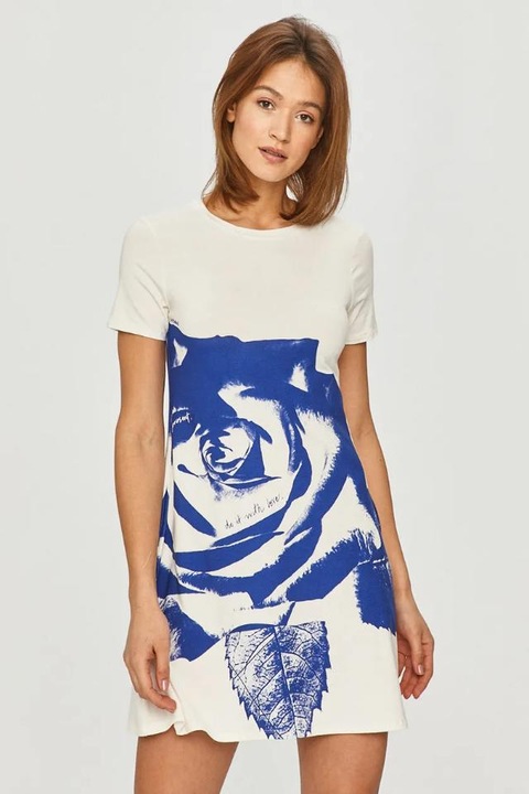 Rochie Desigual 21SWVK60, Alb, L