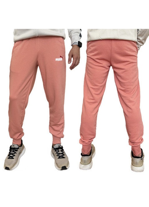 Pantaloni sport pentru barbati Puma Ess+ 2 Col Logo [586768 62], piersic. XL