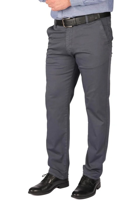 Pantaloni barbatesti cu buzunar oblic, Adno, Gri