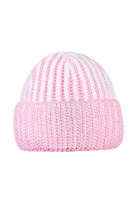 LUFI sapka, rózsaszín-ekrü, 58cm, téli szett 2023