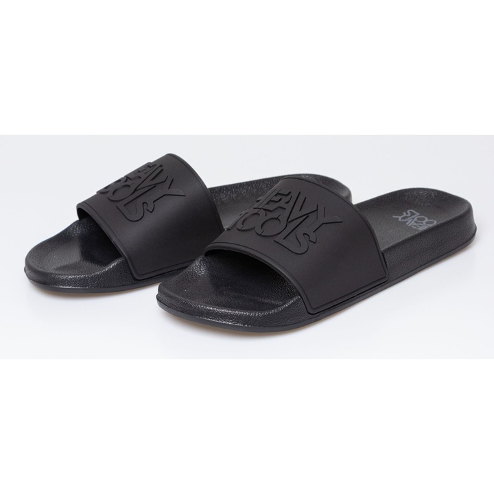 Slapi pentru dama Heavy Tools UPPONYWO24, cu bareta lata, PVC/EVA, Negru