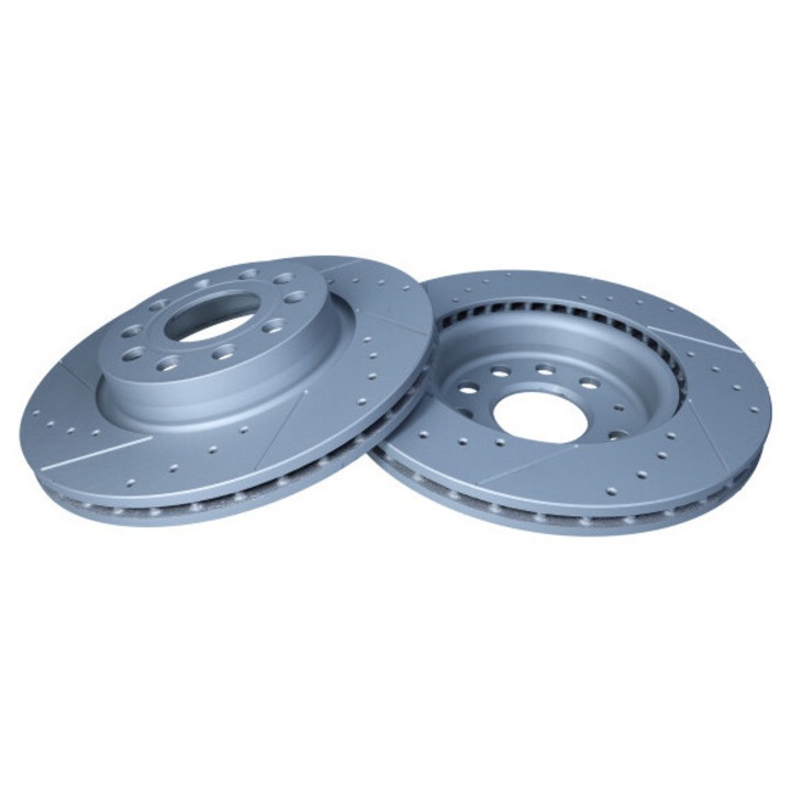Disc frana Maxgear pentru VW Golf 5/A3/Octavia/Caddy/Beetle, 280x22mm, perforat si striat, cu strat anticoroziv