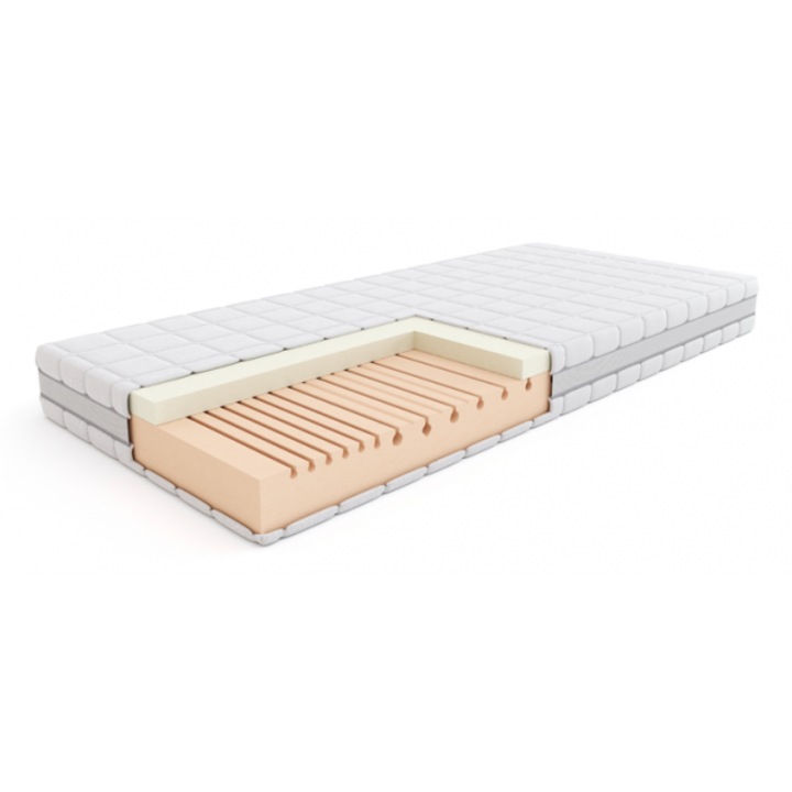 Saltea ergonomica termoelastica Pan Materac Original Thermo 160x200x20 cm spuma termoelastica + husa Tencel, fermitate medie