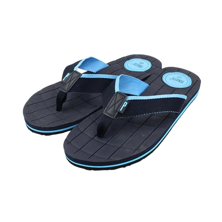 Slapi flip-flop barbati, Perletti, bleumarin cu albastru, Albastru/Bleumarin