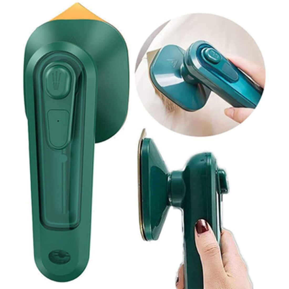 Fier de calcat, mini, cu aburi, pentru retusuri rapide acasa sau in deplasare, sigur pentru toate tipurile de tesaturi, rezervor de 50 ml, incalzire intr-un minut, 25 x 8cm, 0.4kg - FERROLITE