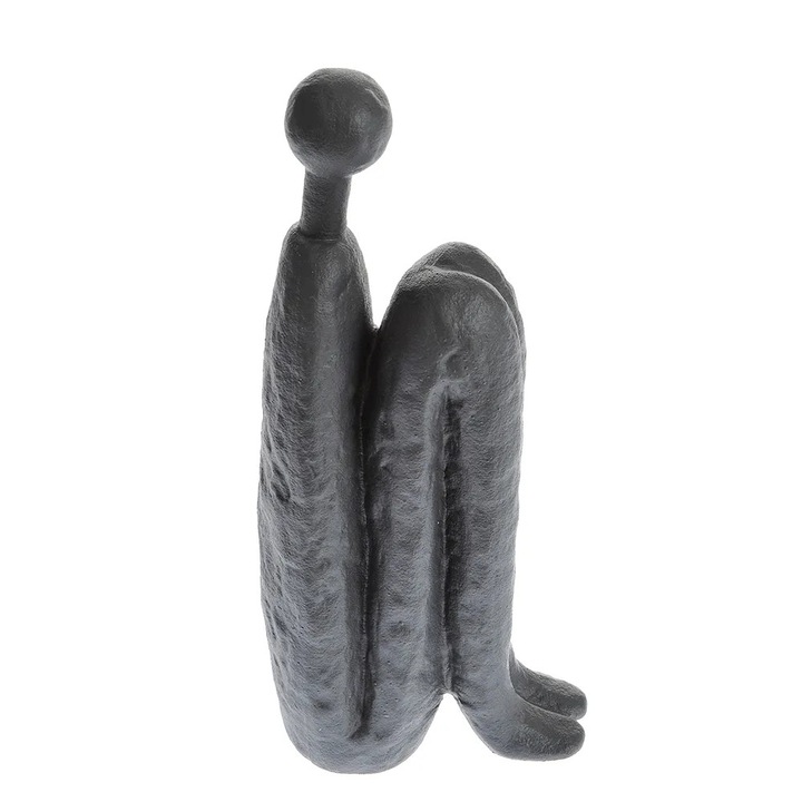 Statueta neagra silueta abstracta 23 cm, Meli Melo Paris