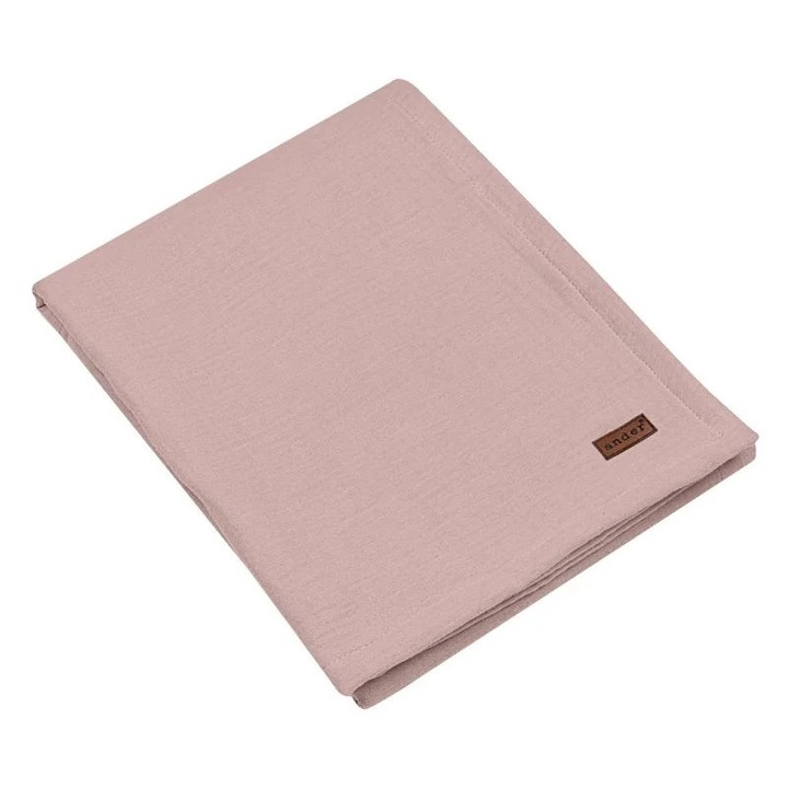 Ander dupla pamut takaró, puha, poros rózsaszín, 75x95cm