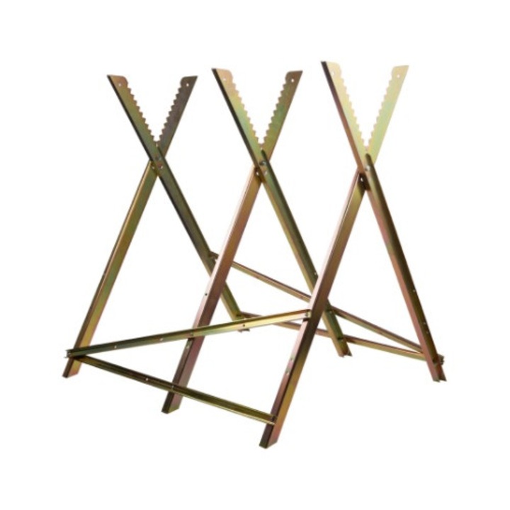 Favágó állvány, 85x79x80cm, teherbírás 150kg, időjárásálló, összecsukható