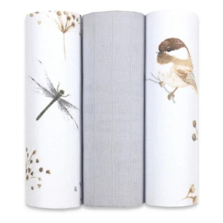 Scutece, 3 bucati, bumbac, absorbante, 60x80cm