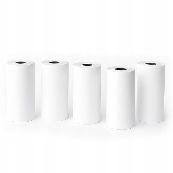 Rezerva de hartie alba 5x rola 53 mm 53 mm x 6, 5 m pentru Love Instant X6, S1, PHOMEMO T02, M02X