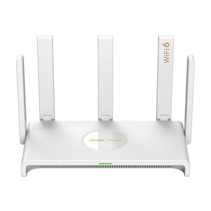 Ruijie RG-EW3000GX WiFi router, kétsávos, 5 x RJ45 gigabites, AX3000, 5 dBi, dupla WAN, felhőalapú menedzsment