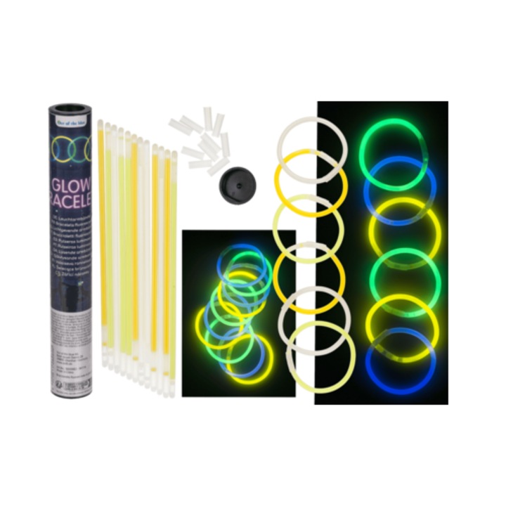 Светещи в тъмното гривни, 15 броя