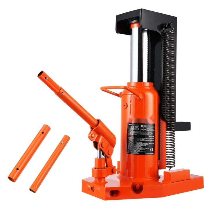 Cric hidraulic, ridicare 5T/10T, inaltime reglabila 20, 32-172, 72 cm, inaltime maxima 287, 02-439, 42 cm, pentru autovehicule