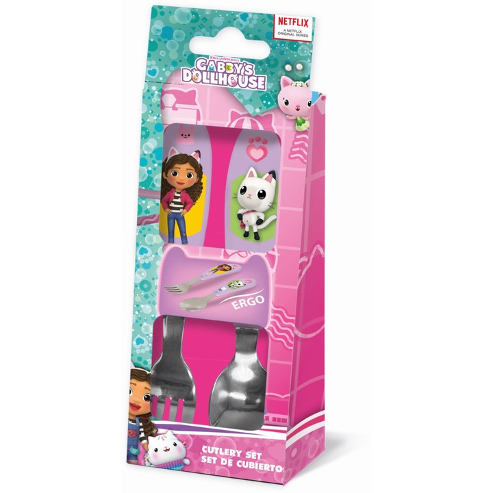Gabi babaháza Friends fém ergo evőeszköz készlet - 2 darabos