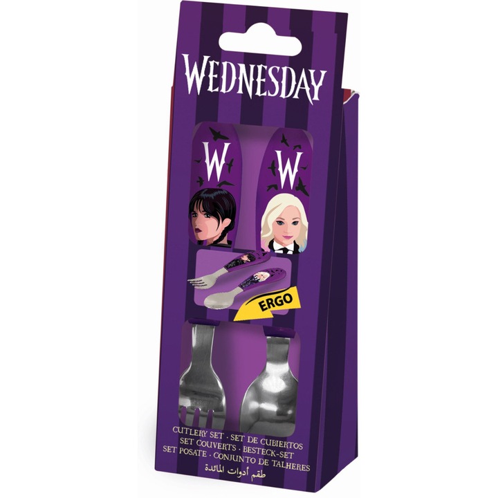 Wednesday Enid fém ergo evőeszköz készlet - 2 darabos