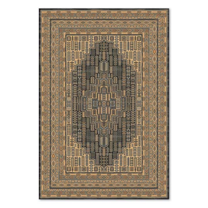 Covor Carpeta lana 100%, Antique 1249-1-53511, Design Oriental, Maro, dimensiuni 160 x 230 cm