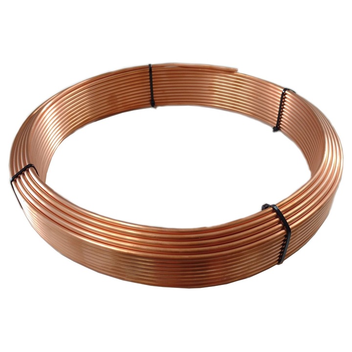 Teava cupru moale 10x1mm pentru conducte combustibil, 1m